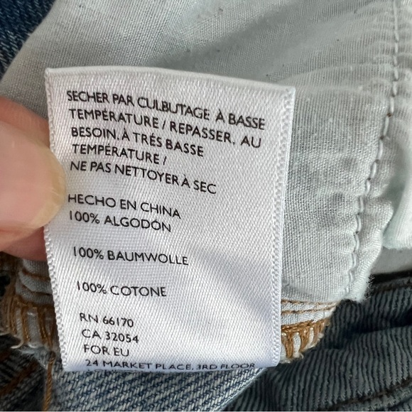 BDG Urban Outfitters Distressed Light Wash Denim High Rise Straight Leg Jeans - Picture 10 of 16